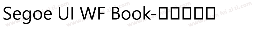 Segoe UI WF Book字体转换